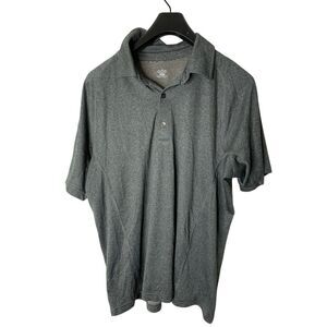 QOR polo merino wool gray men's size large